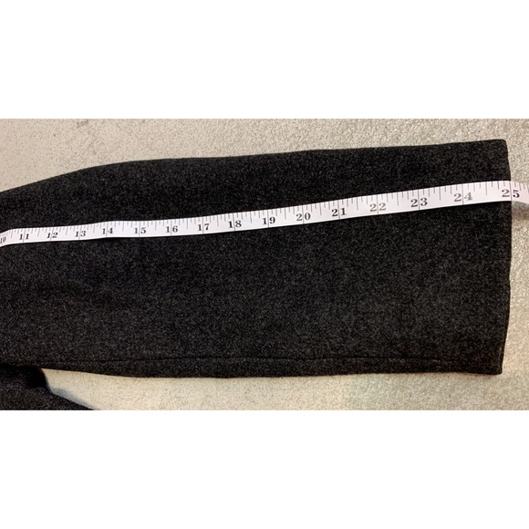 J Crew Peacoat Mens Size XL Ex-Large Dark Grey Wool Coat Double Breasted Jacket - Picture 10 of 10